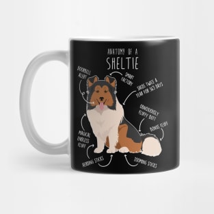 Sheltie Shetland Sheepdog Anatomy Mug